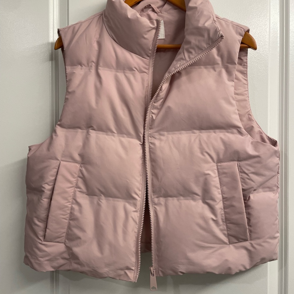 Dusty Pink Puffer Vest from Primark